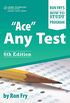 "Ace" Any Test (Ron Fry