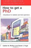 How to get a PhD: A handbook for students and their supervisors.