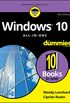 Windows 10 All-in-One For Dummies (For Dummies (Computer/Tech)) (English Edition)