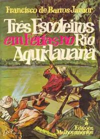 Trs Escoteiros em Frias no Rio Aquidauna