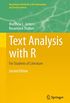 Text Analysis with R: For Students of Literature (Quantitative Methods in the Humanities and Social Sciences) (English Edition)