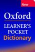 OXFORD LEARNERS POCKET DICTIONARY